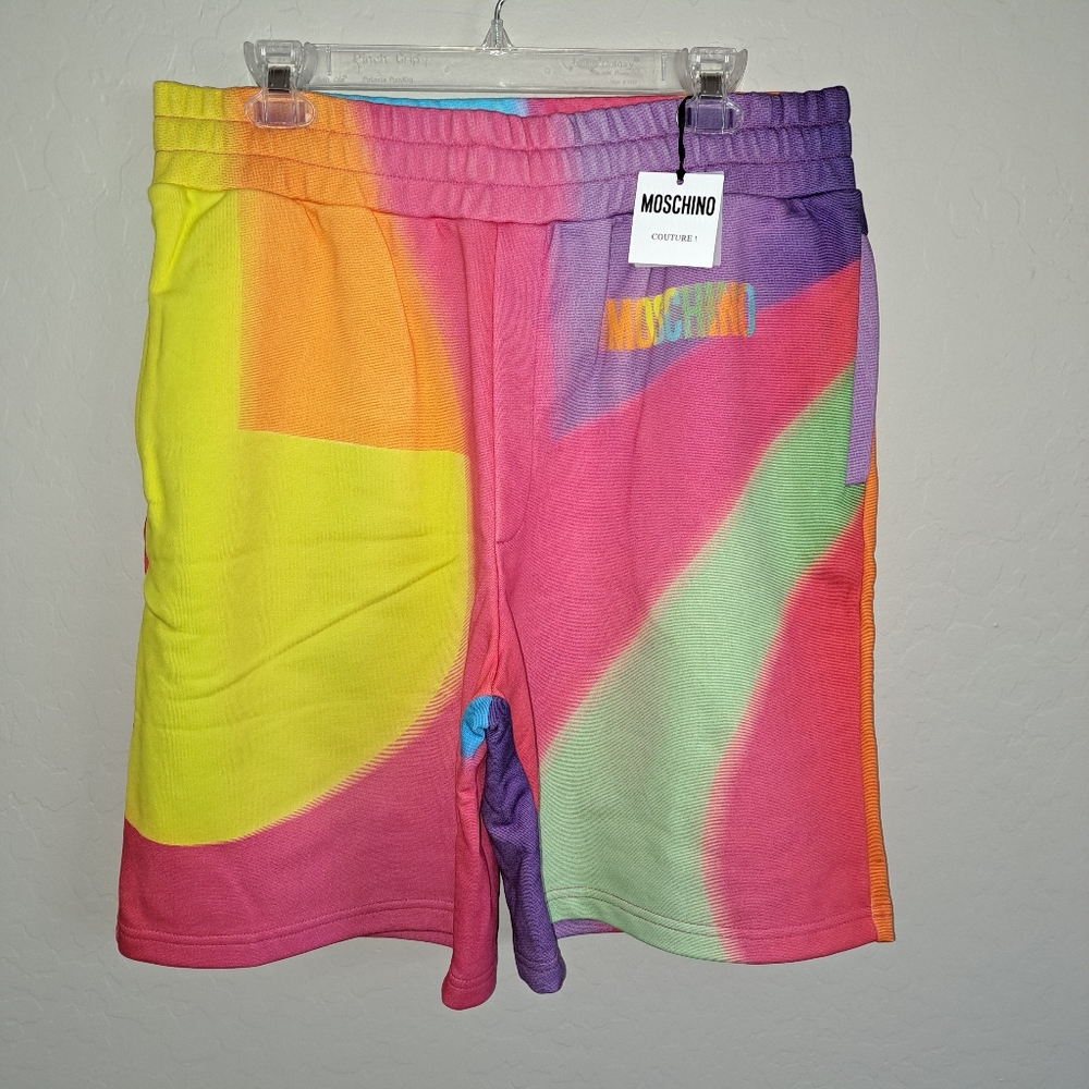 Moschino Couture Printed Jogger Shorts